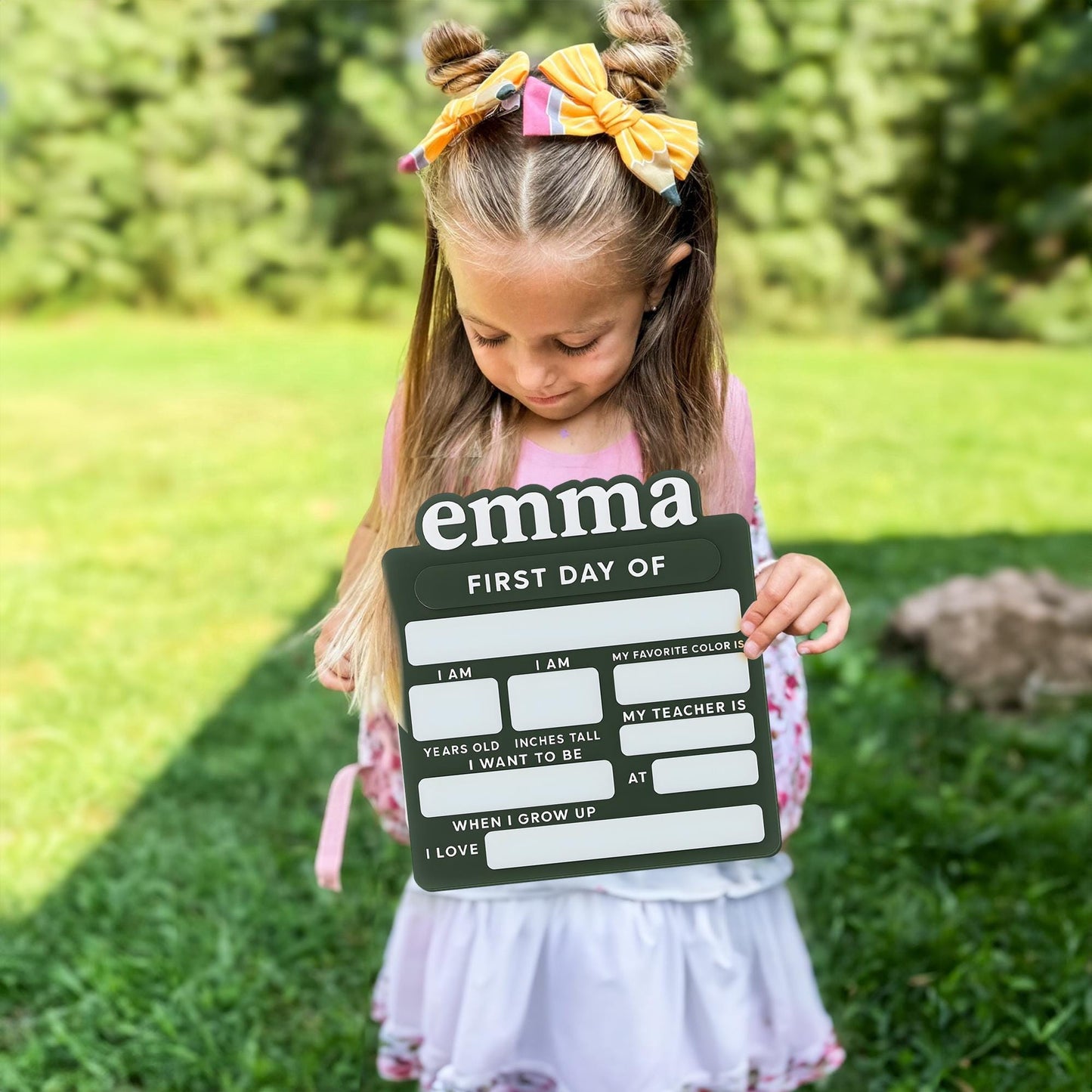 Acrylic First Day of School Sign, Personalized School Sign, Back to Schoo, Photo Prop, Custom First & Last Day School Board, Milestone Sign - product image 12