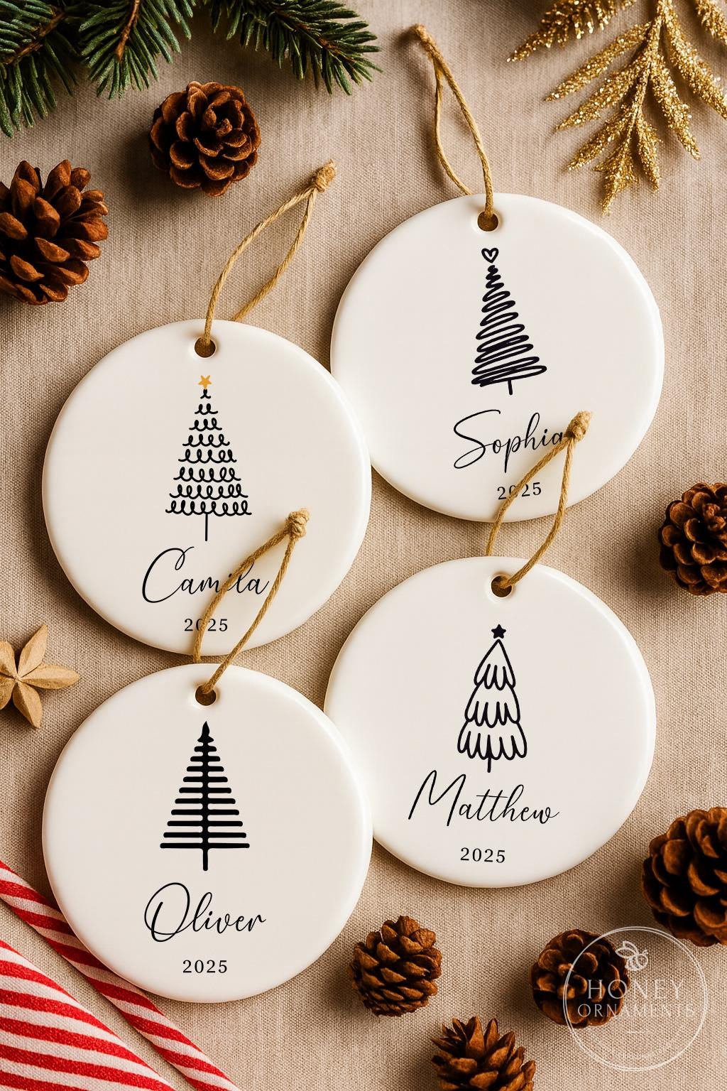 Personalized Christmas Ornaments - Custom Christmas Name Ornaments - Kids Name Christmas Gift - Christmas Tree Ornament for Family 2026 - product image 10