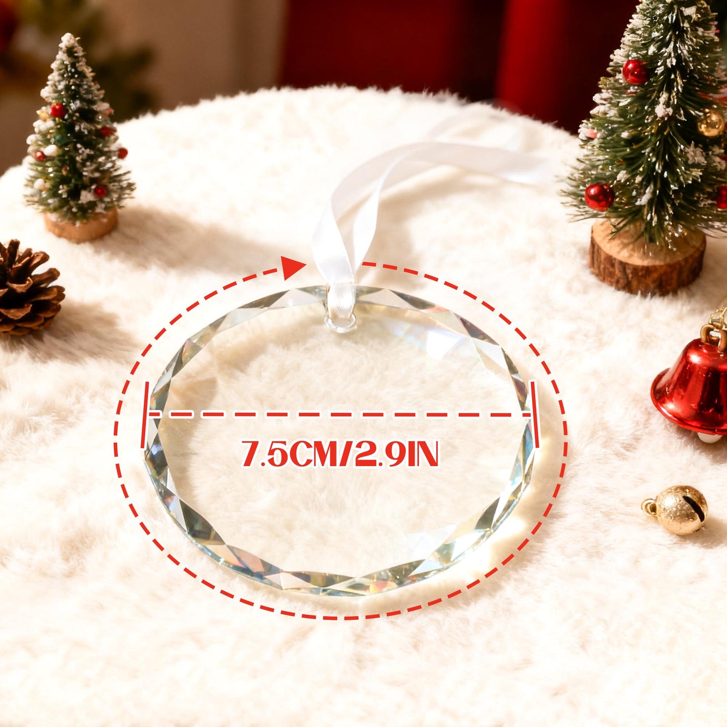 Custom Monogram Name Glass Ornament, Elf Snowman Christmas Ornaments for Kids, 2026 Christmas Keepsakes, Children Xmas Gifts - product image 9