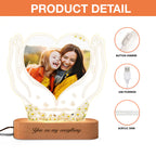 Mom Night Light - Custom Acrylic Frame With Photo, Unique Mother’s Day Gift From Child, Birthday Keepsake Lamp