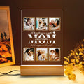 Personalized Mom Night Light With Photo, Custom Acrylic Frame Gift for Mother's Day or Birthday From Daughter or Son