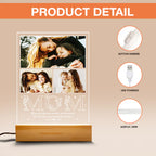 Custom Photo Mom Night Light – A Heartfelt Gift for the Best Mom from Daughter, Perfect for Mother’s Day, Birthday, or Christmas
