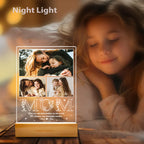 Custom Photo Mom Night Light – A Heartfelt Gift for the Best Mom from Daughter, Perfect for Mother’s Day, Birthday, or Christmas