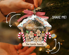 Family Ornament Personalized, Family Christmas Ornaments, Custom Gingerbread Ornament, Family Christmas Gifts, 4D Shake Ornament