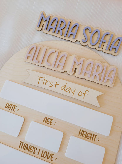First Day Of School Sign, Custom interchangeable Board, Back To School Sign, First And Last Day School Sign, Back To School Photo Prop - product image 7