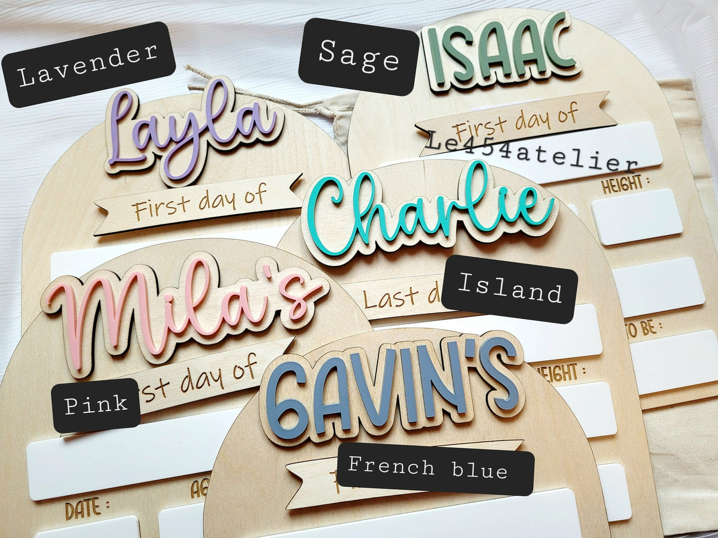 First Day Of School Sign, Custom interchangeable Board, Back To School Sign, First And Last Day School Sign, Back To School Photo Prop - product image 2