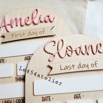 First Day Of School Sign, Custom interchangeable Board, Back To School Sign, First And Last Day School Sign, Back To School Photo Prop - product image 8