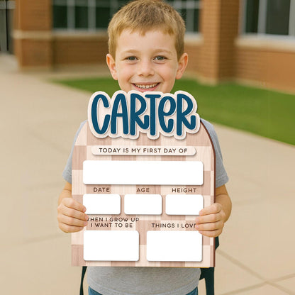 Custom First Day of School Sign, Back to School Board, Preschool Kindergarten 1st Day of School Sign, Last Day of School Keepsake - product image 9