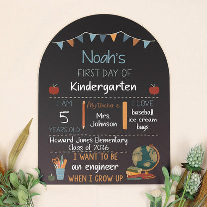 First Day of School Sign, Back to School Chalkboard, Reusable 1st Day Board, Last Day, Kindergarten, First Grade, Preschool, Ruler, BloomOwl - product image 8