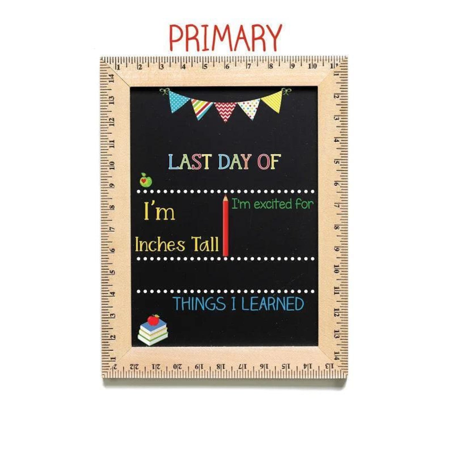 First Day of School Sign, First Day of Kindergarten Sign, 1st Day of Preschool, Back to School Chalkboard, Reusable School Sign, 1st Day - product image 8
