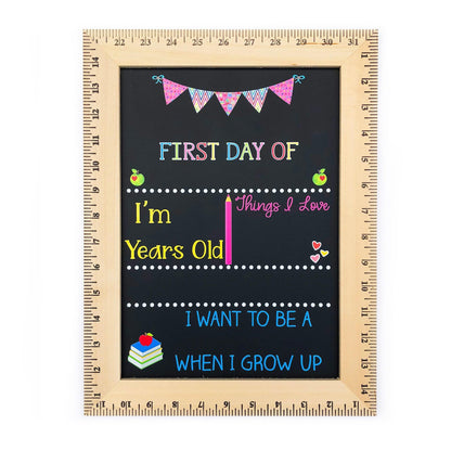 First Day of School Sign, First Day of Kindergarten, 1st Day of Preschool, Back to School Board, Reusable School Sign, Kids Chalkboard Prop - product image 2
