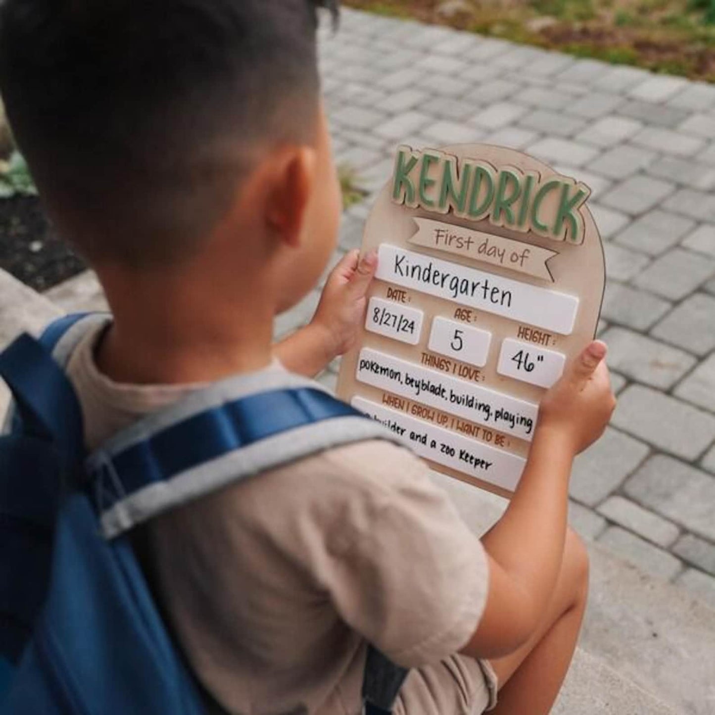 First Day Of School Sign, Custom interchangeable Board, Back To School Sign, First And Last Day School Sign, Back To School Photo Prop - product image 3