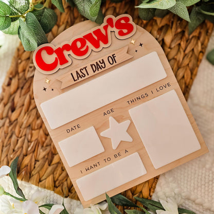 Personalized First Day of School Sign, Back to School Board, Reusable Back to School Sign, First Day of Preschool, Back to School Photo Prop - product image 18