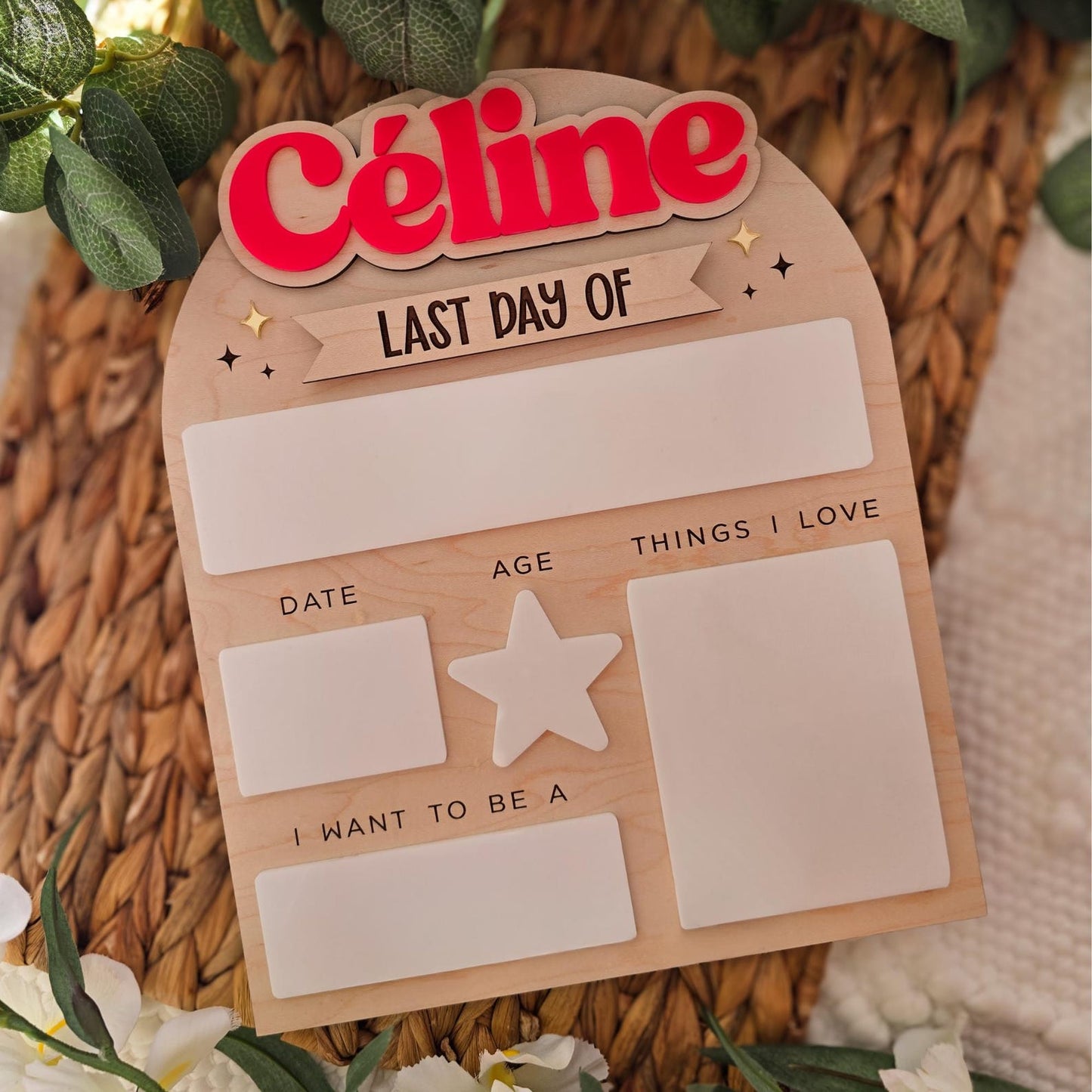 Personalized First Day of School Sign, Back to School Board, Reusable Back to School Sign, First Day of Preschool, Back to School Photo Prop - product image 17