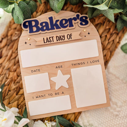 Personalized First Day of School Sign, Back to School Board, Reusable Back to School Sign, First Day of Preschool, Back to School Photo Prop - product image 15