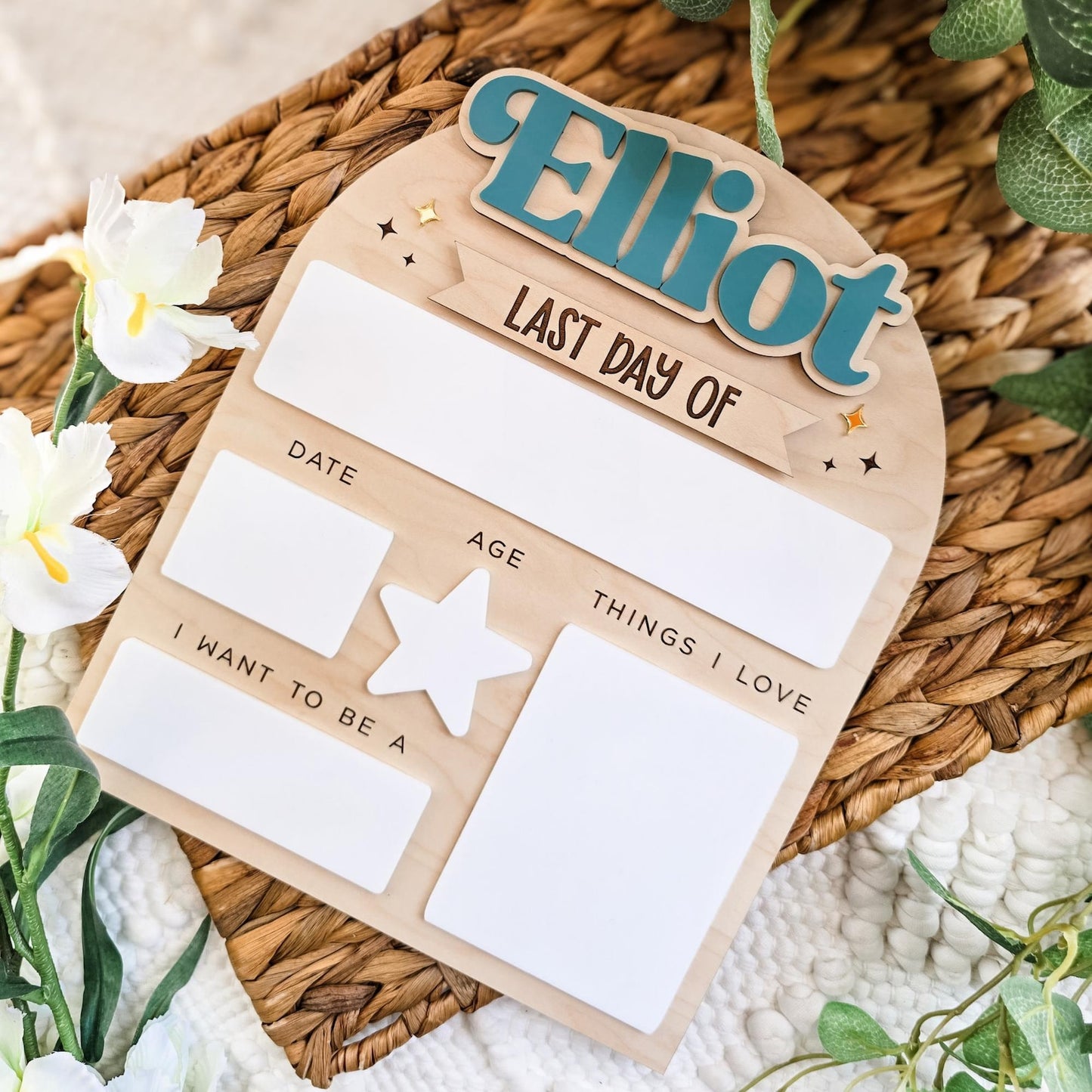 Personalized First Day of School Sign, Back to School Board, Reusable Back to School Sign, First Day of Preschool, Back to School Photo Prop - product image 2