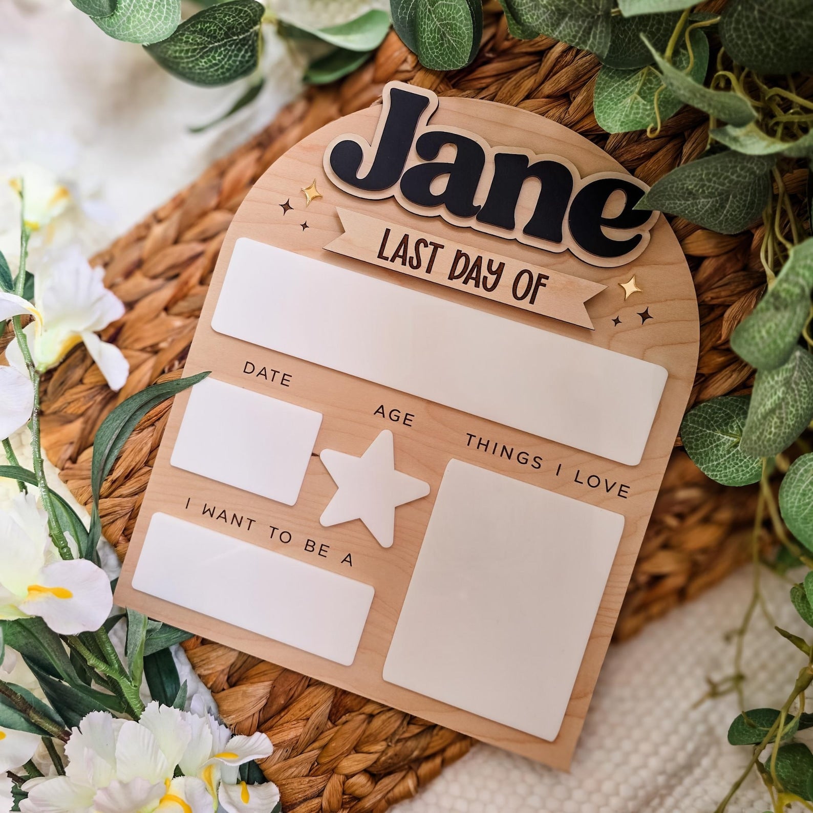 Personalized First Day of School Sign, Back to School Board, Reusable Back to School Sign, First Day of Preschool, Back to School Photo Prop - product image 12