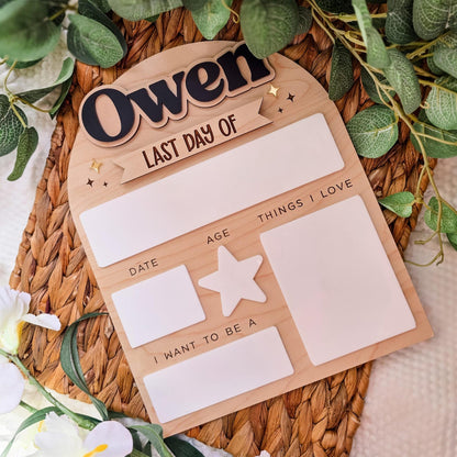 Personalized First Day of School Sign, Back to School Board, Reusable Back to School Sign, First Day of Preschool, Back to School Photo Prop - product image 14