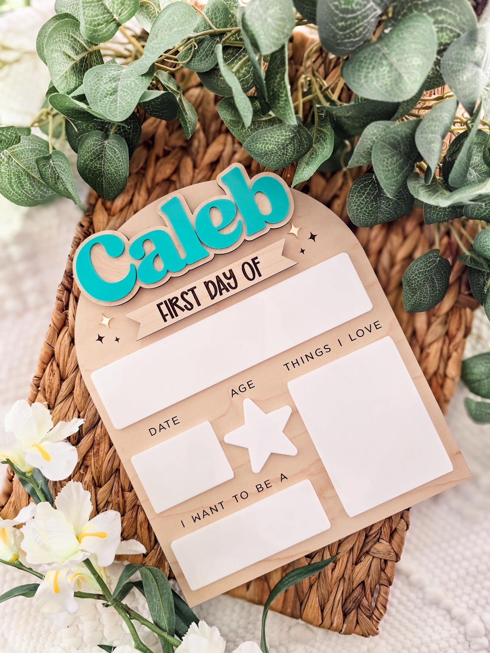 Personalized First Day of School Sign, Back to School Board, Reusable Back to School Sign, First Day of Preschool, Back to School Photo Prop - product image 8