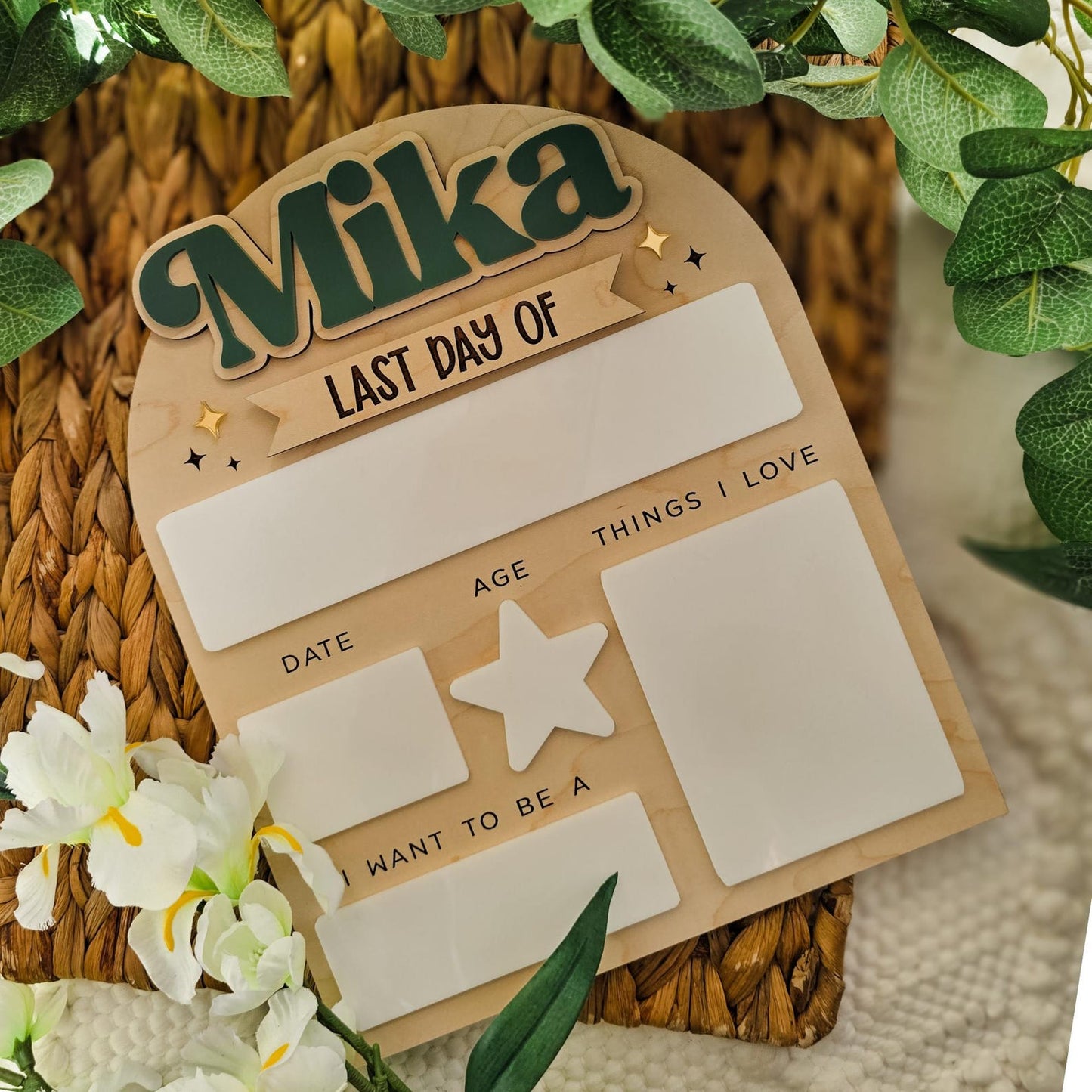 Personalized First Day of School Sign, Back to School Board, Reusable Back to School Sign, First Day of Preschool, Back to School Photo Prop - product image 10