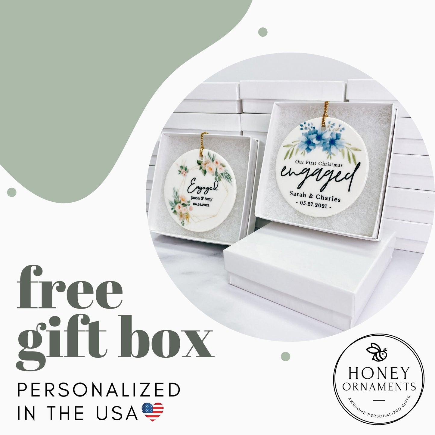 Custom Initial Ornament Personalized Family Name Ornament Monogram Christmas Ornament Letter Name Ornament Alphabet Keepsake Elf Gingerbread - product image 4