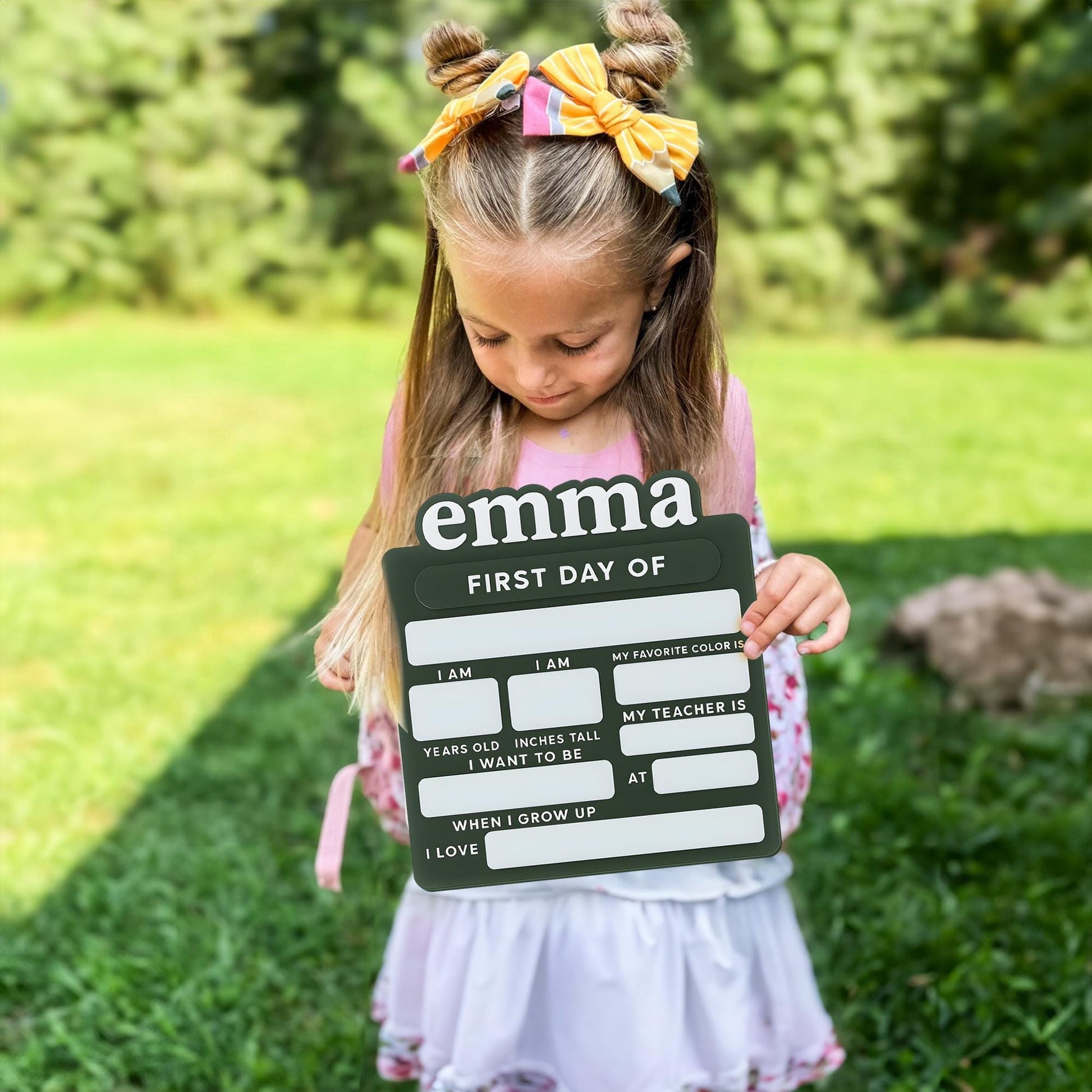 Acrylic First Day of School Sign, Personalized School Sign, Back to Schoo, Photo Prop, Custom First & Last Day School Board, Milestone Sign - product image 12