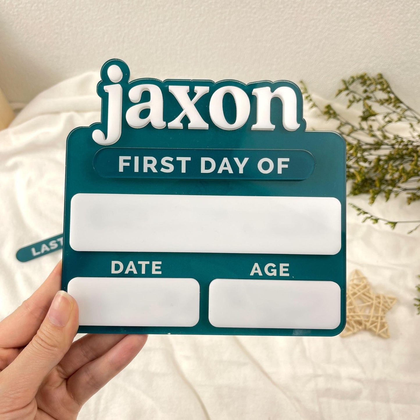 Acrylic First Day of School Sign, Personalized School Sign, Back to Schoo, Photo Prop, Custom First & Last Day School Board, Milestone Sign - product image 6