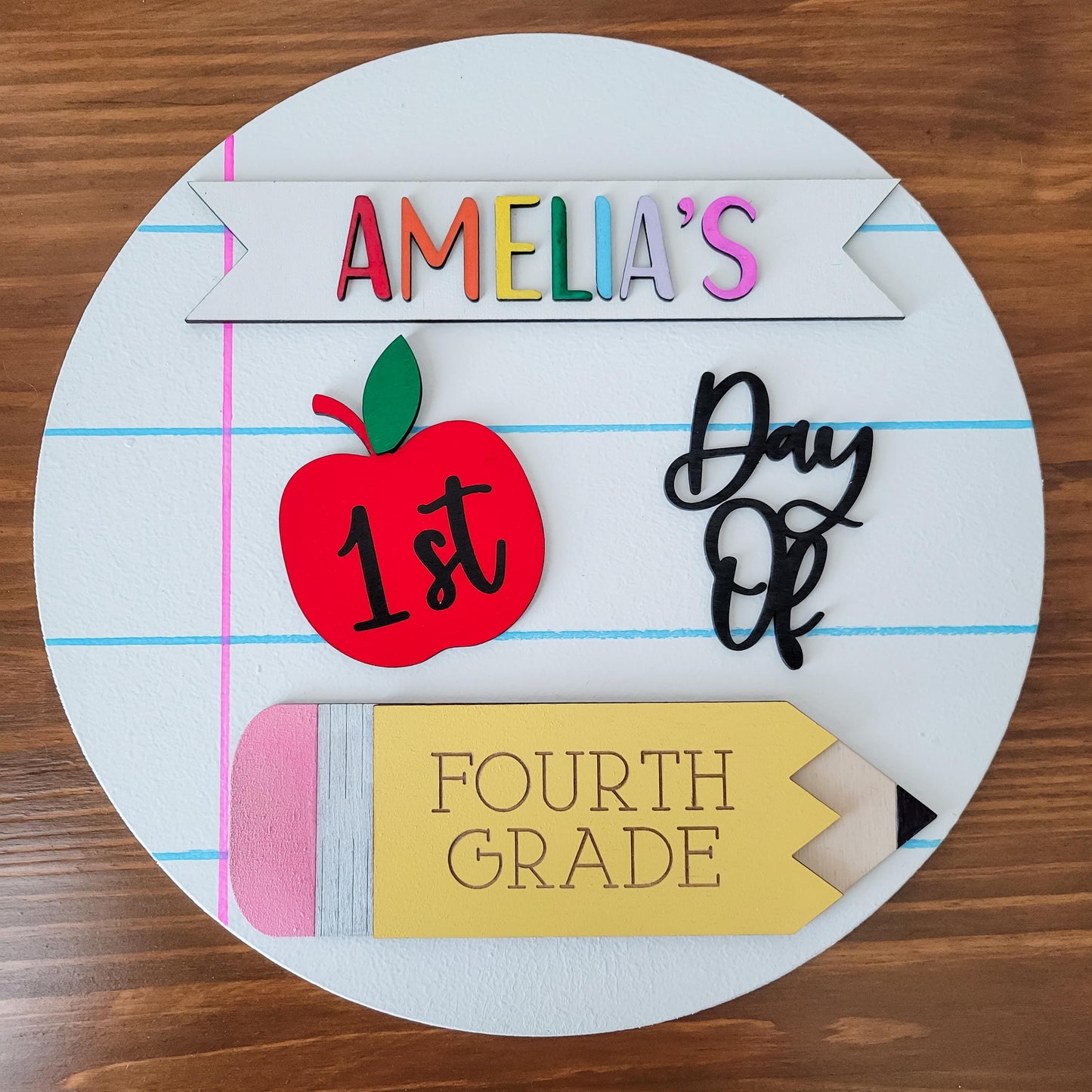 Personalized Back to School Sign, Interchangeable Back to School Sign, First Day of School Photo Prop - product image 8