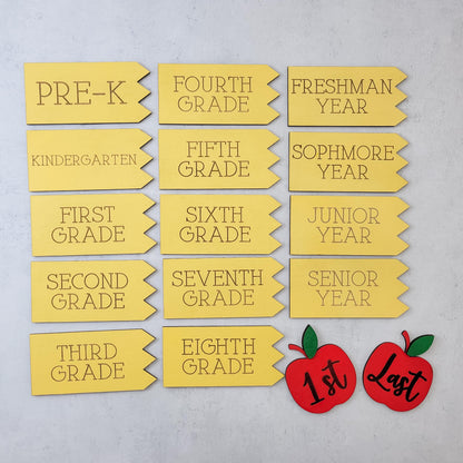 Personalized Back to School Sign, Interchangeable Back to School Sign, First Day of School Photo Prop - product image 2