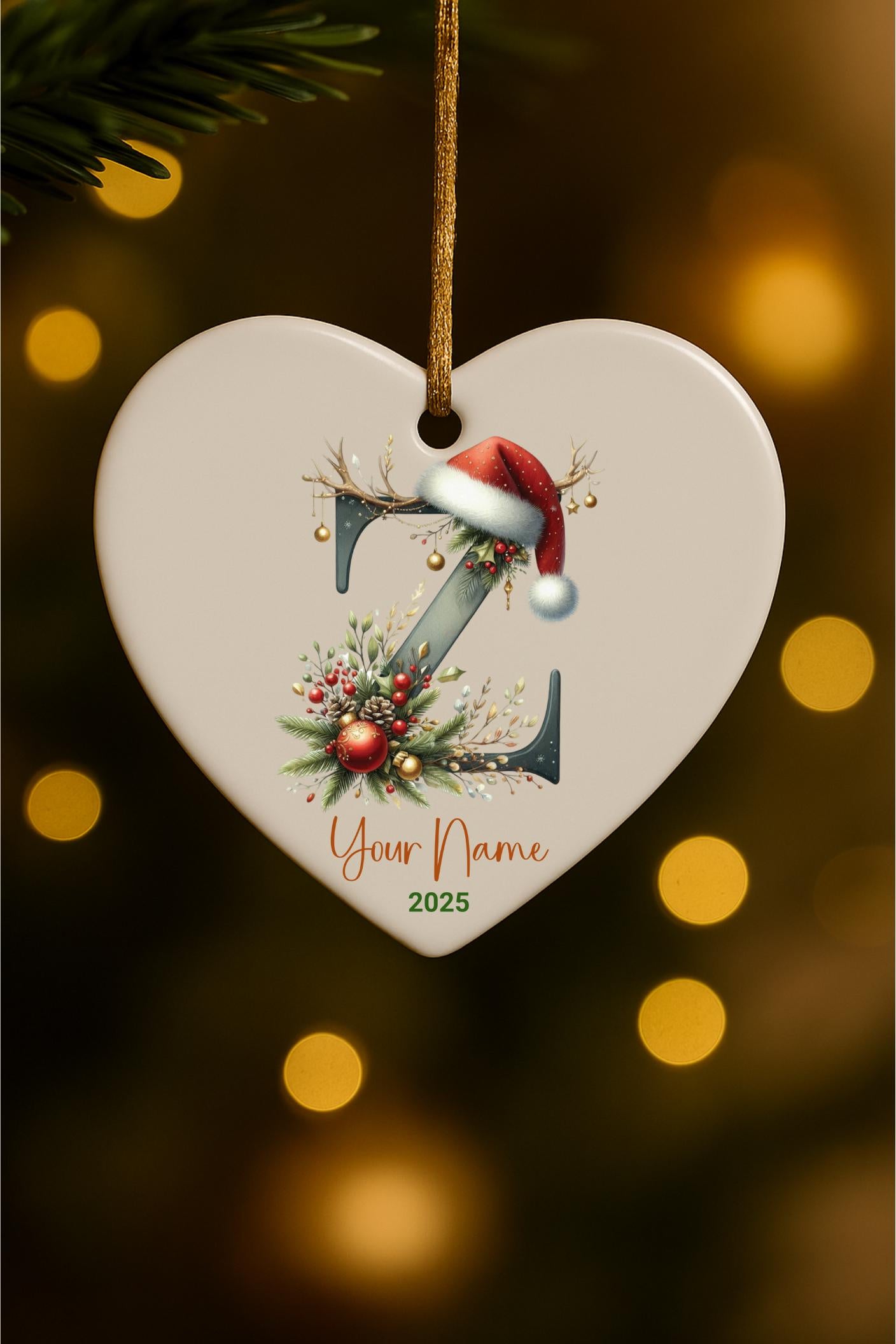Personalized Monogram Keepsake Ornament 2026 – Custom Initial Name Decor, Family Memory Gift, Holiday & Yearly Ornament - product image 4