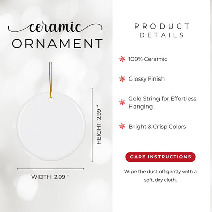 Personalized Wedding Christmas Ornament: 2026 Custom Last Name Keepsake - product image 4