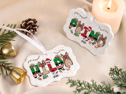 Personalized Kids Christmas Ornaments, 2025 Christmas Ceramic Ornament with Name, Holiday Keepsake, Xmas Gifts for Boys Girls - product image 12