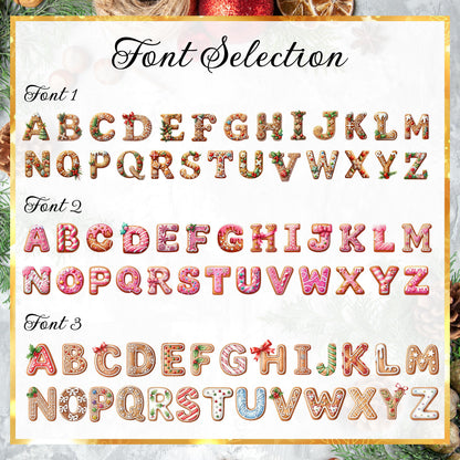 Custom Gingerbread Alphabet Ornaments, Personalised Christmas Decorations, Christmas Baubles, Christmas Name Tags, Kids Christmas Gifts - product image 5