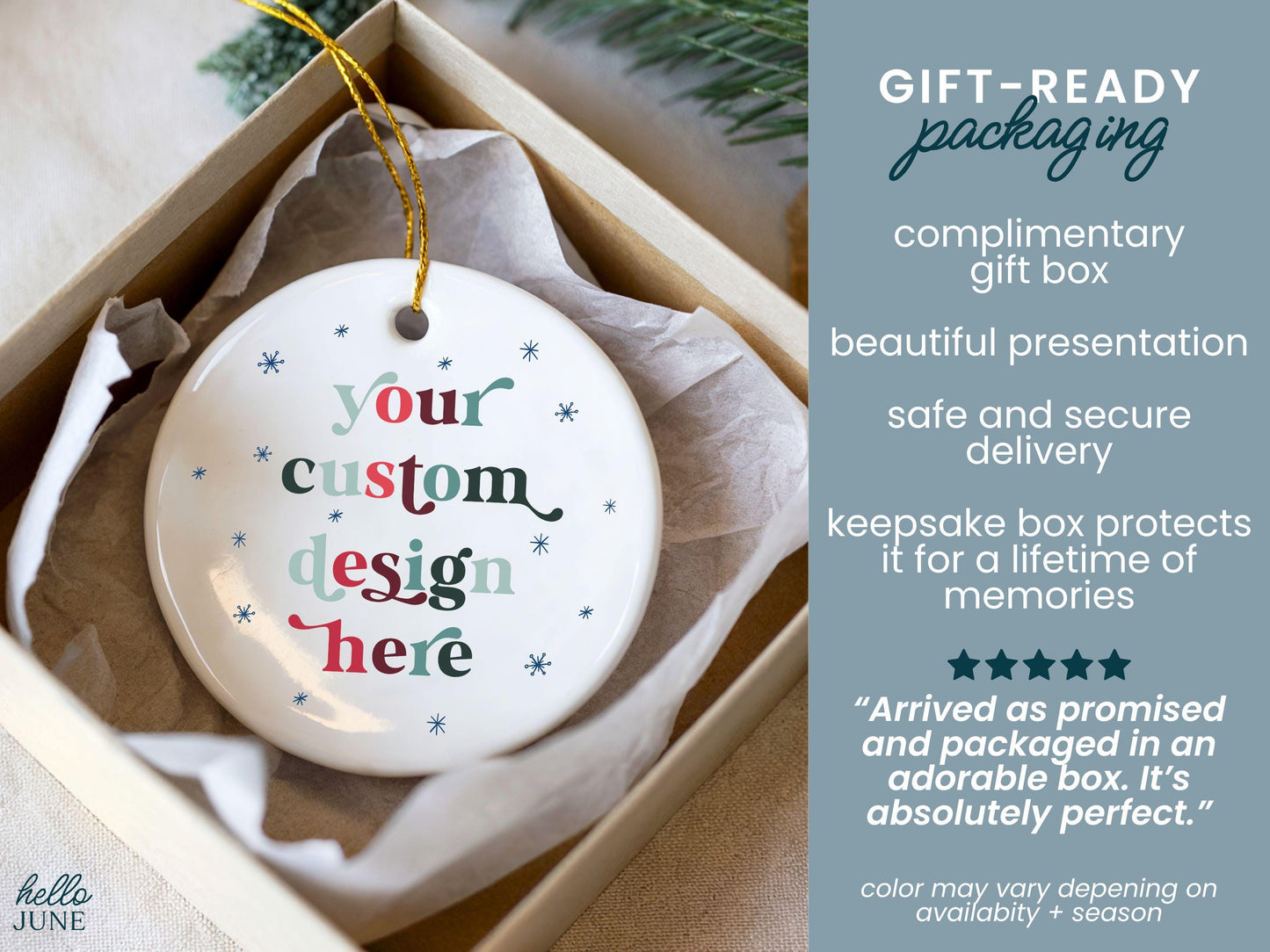 Custom Design Christmas Ornament DIY Personalized Christmas Ornament Custom Text Ornament Your Design Here Custom Photo Ornament Your Logo - product image 3