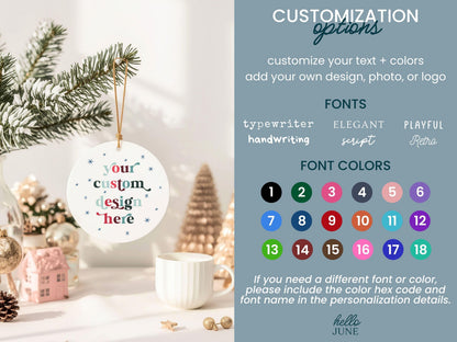 Custom Design Christmas Ornament DIY Personalized Christmas Ornament Custom Text Ornament Your Design Here Custom Photo Ornament Your Logo - product image 8
