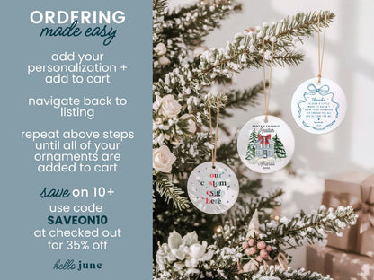 Custom Design Christmas Ornament DIY Personalized Christmas Ornament Custom Text Ornament Your Design Here Custom Photo Ornament Your Logo - product image 7