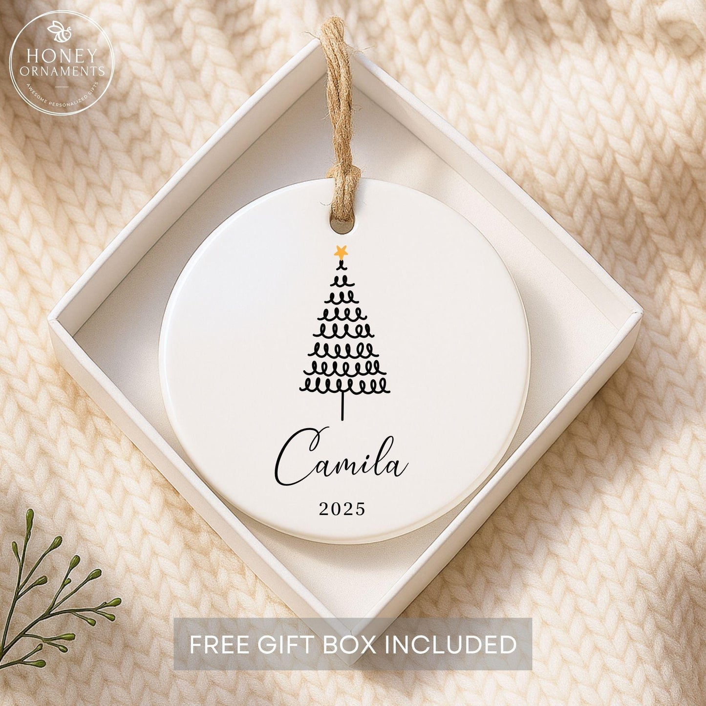 Personalized Christmas Ornaments - Custom Christmas Name Ornaments - Kids Name Christmas Gift - Christmas Tree Ornament for Family 2026 - product image 8