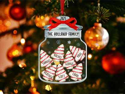 Christmas Ornaments, Personalized Family Name Christmas Ornaments, Family Christmas Jar Ornament, Christmas Tree Ornament, Holiday Keepsake - product image 7