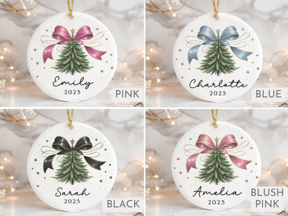 Custom Name Girls Christmas Ornament Gift, Girls First Christmas Ornament Granddaughter First Christmas Personalized Birthday Gift Tag 820A - product image 2