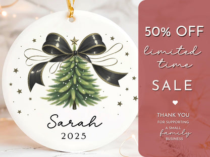 Custom Name Girls Christmas Ornament Gift, Girls First Christmas Ornament Granddaughter First Christmas Personalized Birthday Gift Tag 820A - product image 7