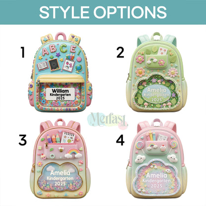 Personalized Kids School Backpack Ornament: Teacher & Student Decor, Kids Christmas Gift - product image 6