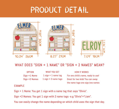 First Day/Last Day Of School Board | Personalised Board | Back to school | School Grade board | Kindy Board | Starting School sign - product image 5