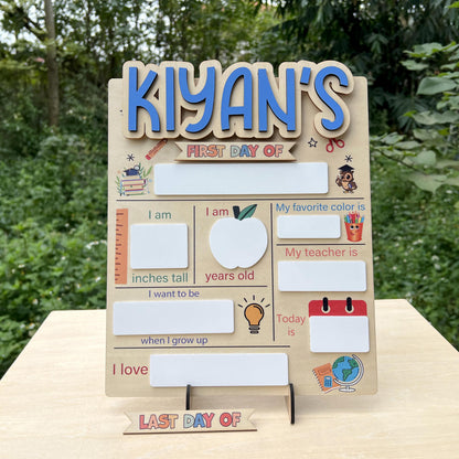 Customizable First and Last Day of School Sign Board, Dry Erase Name Board - product image 7