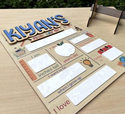 Customizable First and Last Day of School Sign Board, Dry Erase Name Board - product image 8
