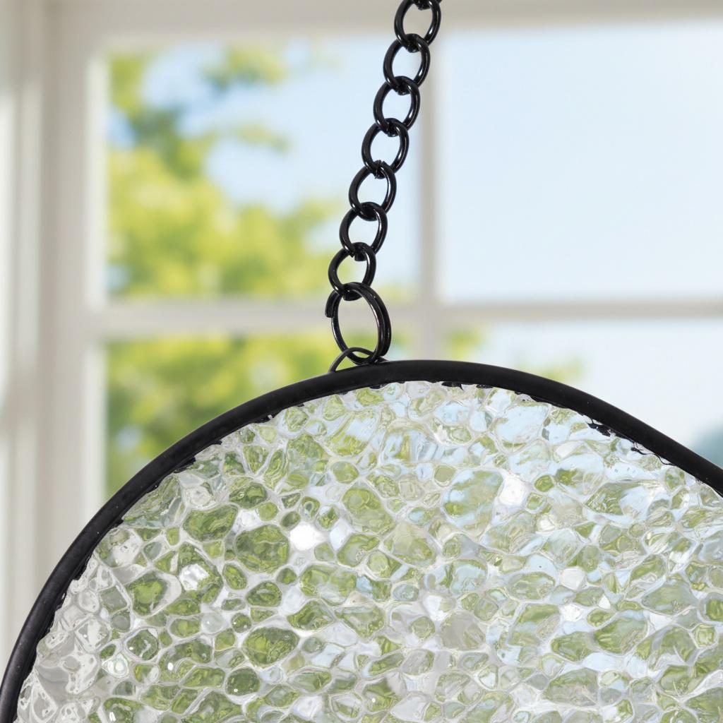 50th Anniversary Personalized Stained Glass Suncatcher, Custom Couple Name Golden Wedding Window Hanging, Unique Keepsake Gift - product image 5