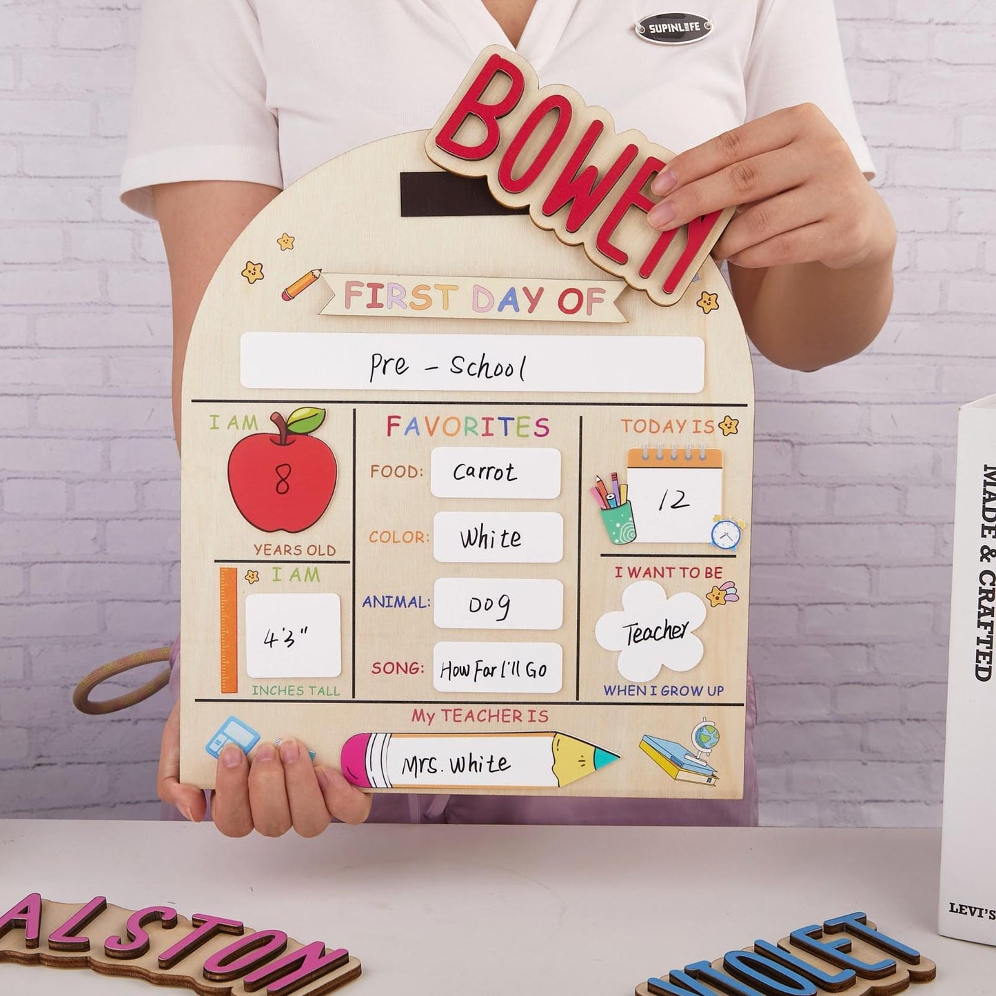 First Day/Last Day Of School Board | Personalised Board | Back to school | School Grade board | Kindy Board | Starting School sign - product image 11