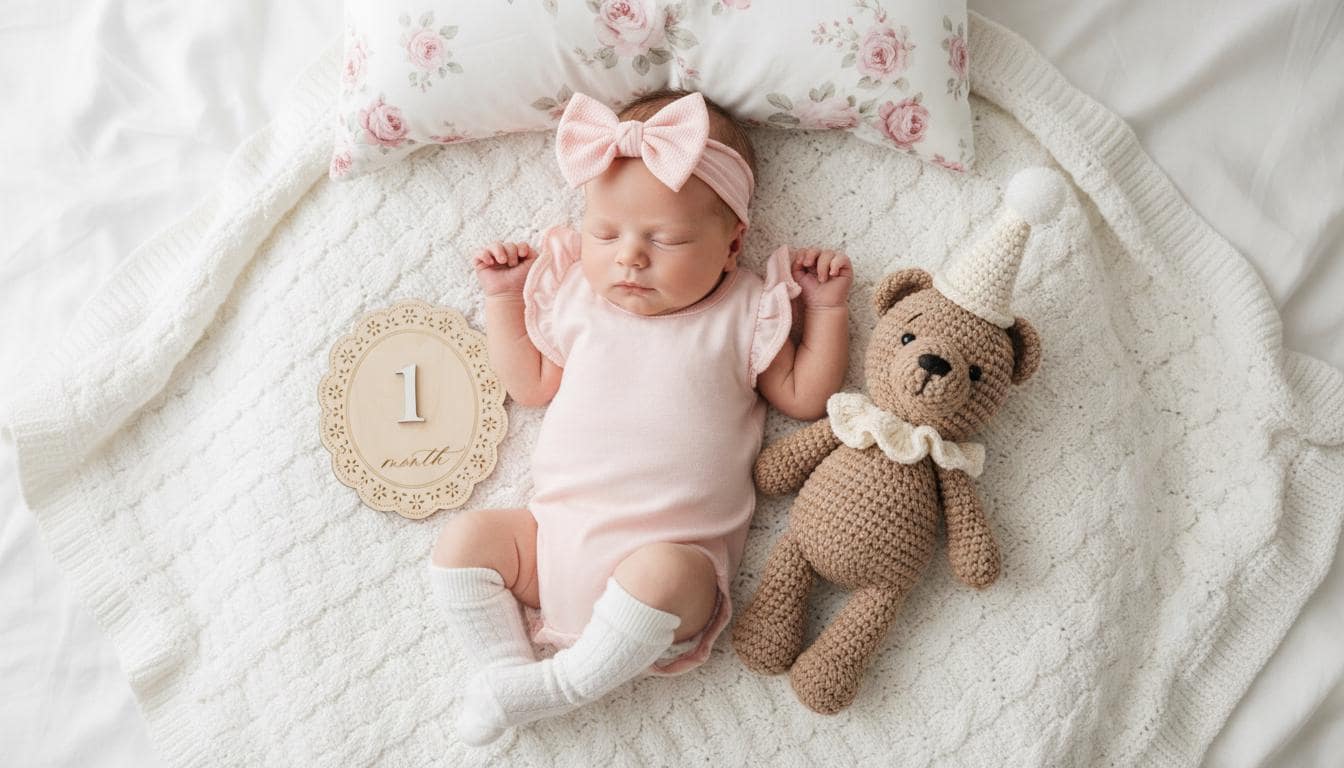 Personalized Crochet Teddy Bear, Handmade Animal Toy, Custom Birthday Baby Gift - product image 5