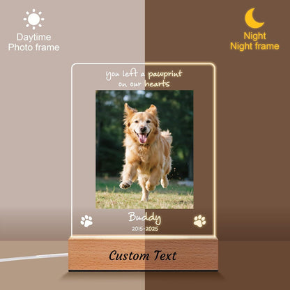 Personalized Dog Memorial Gifts for Loss of Pet, In Memory of Pet Picture Night Light, Custom LED Acrylic Plaque, Sympathy Remembrance Gifts - product image 3