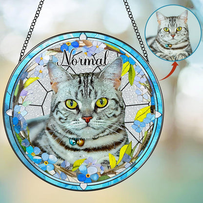 Custom Pet Portrait Suncatcher, Pet Window Hangings, Personalized Stained Glass Pet Memorial, Dog Cat Lover Gifts, Sympathy Gift, Pet Loss - product image 5