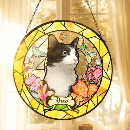 Personalized Dog Portrait Art Suncatcher Glass, Pet Memorial Gifts for Dogs, Sympathy Gift, Remembrance Gift Dog Indoor Decor Window Hanging - product image 4